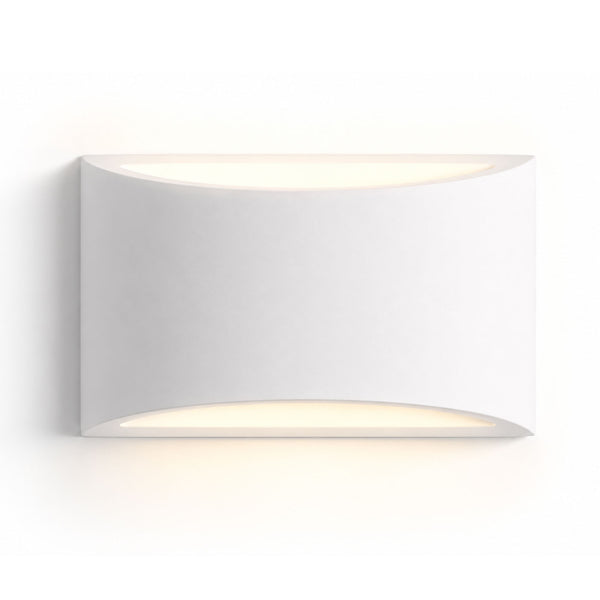 Galea Paintable Up/Down Light — Plaster, White
