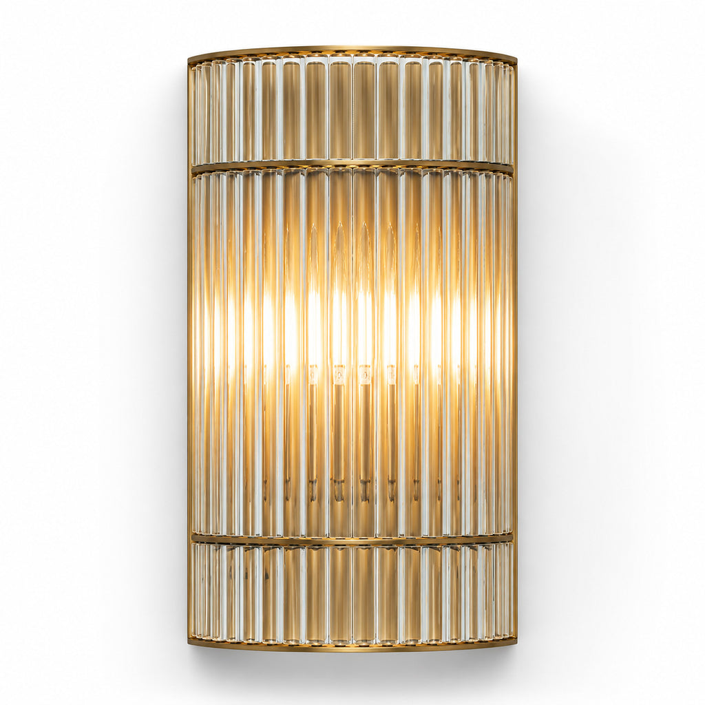 Gatsby Art Deco Wall Light — Glass, Champagne