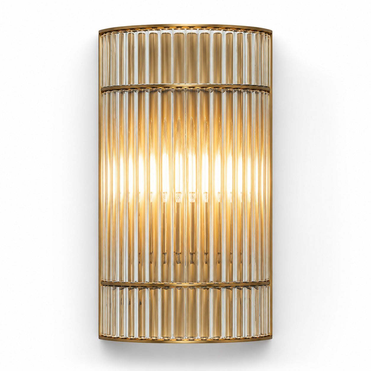 Gatsby Art Deco Wall Light — Glass, Champagne