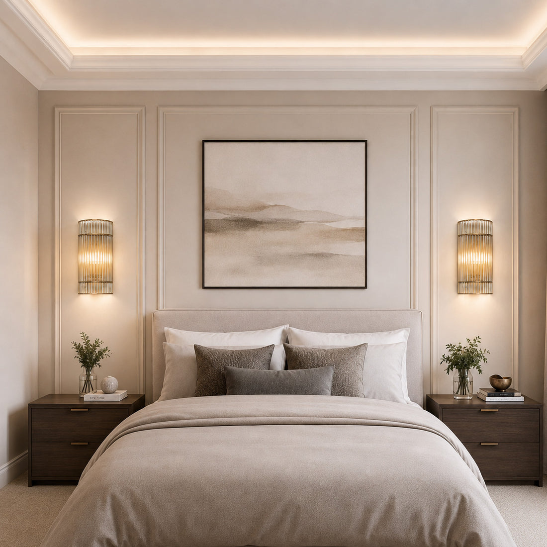 Gatsby Art Deco Wall Light — Glass, Champagne