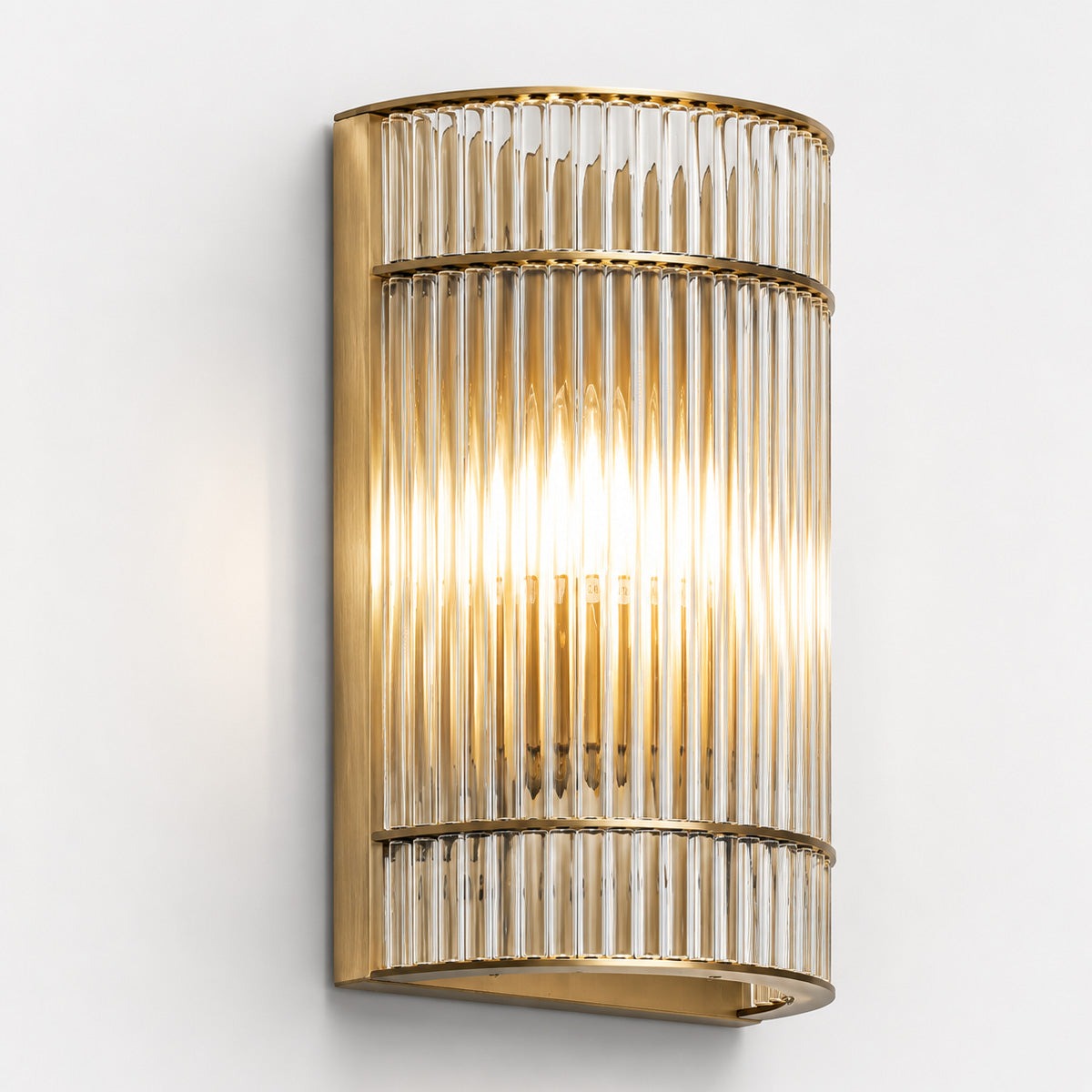 Gatsby Art Deco Wall Light — Glass, Champagne