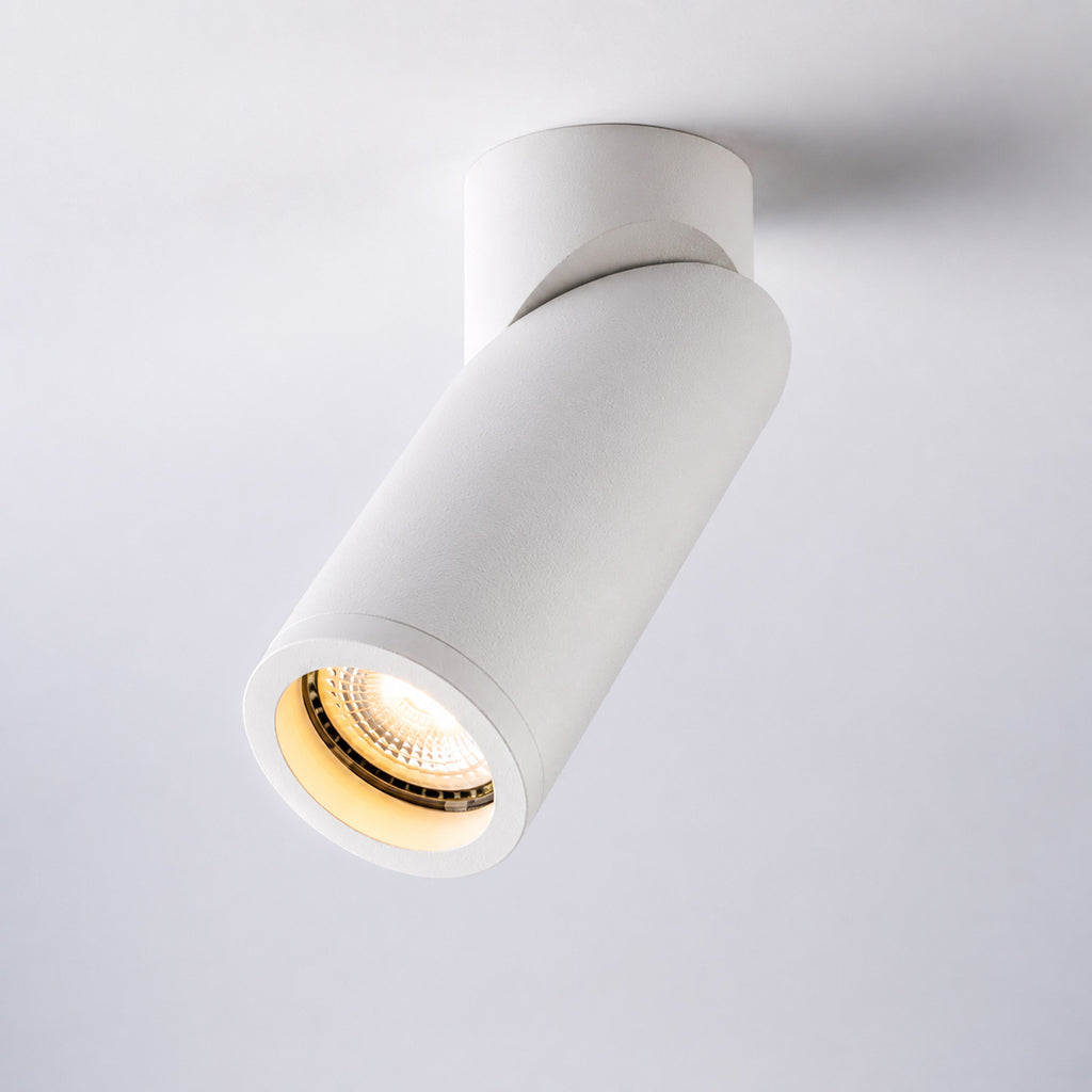 Genesis Aluminium Ceiling Spotlight — White, Adjustable