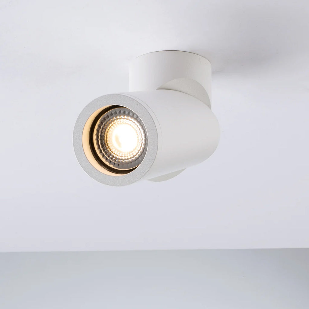 Genesis Aluminium Ceiling Spotlight — White, Adjustable