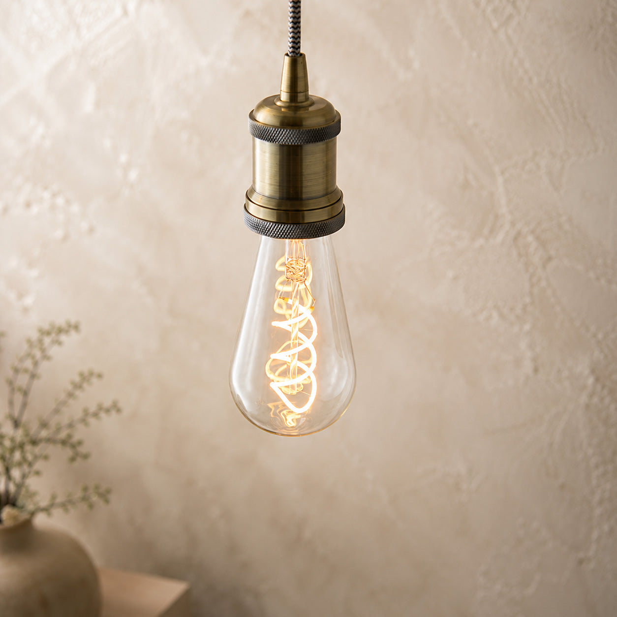 Helios Double Spiral E27 LED Bulb — Warm White, Dimmable