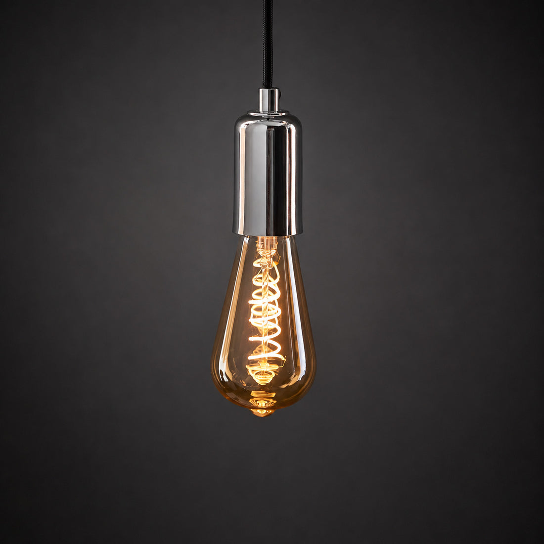 Helix Spiral Filament E27 LED Bulb — Tinted Amber, Dimmable