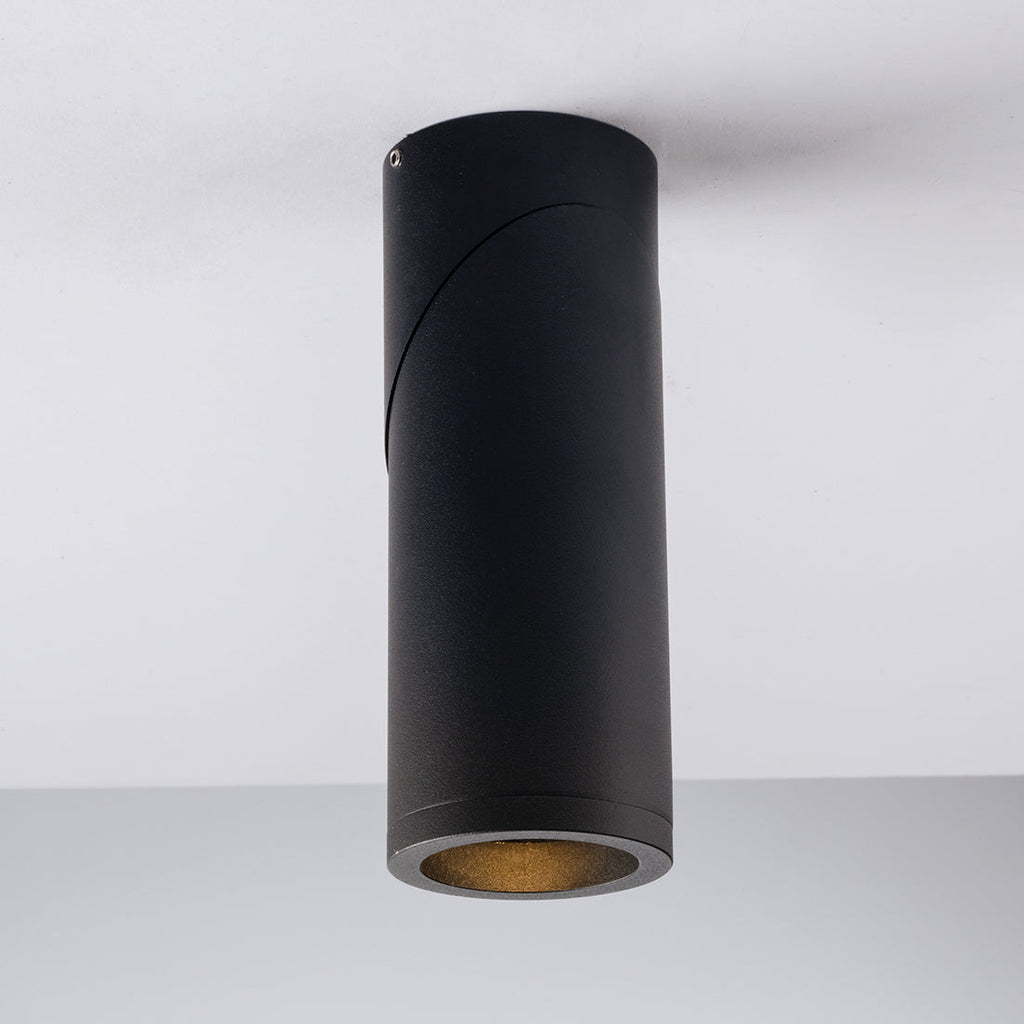 Genesis Aluminium Ceiling Spotlight — Matt Black, Adjustable