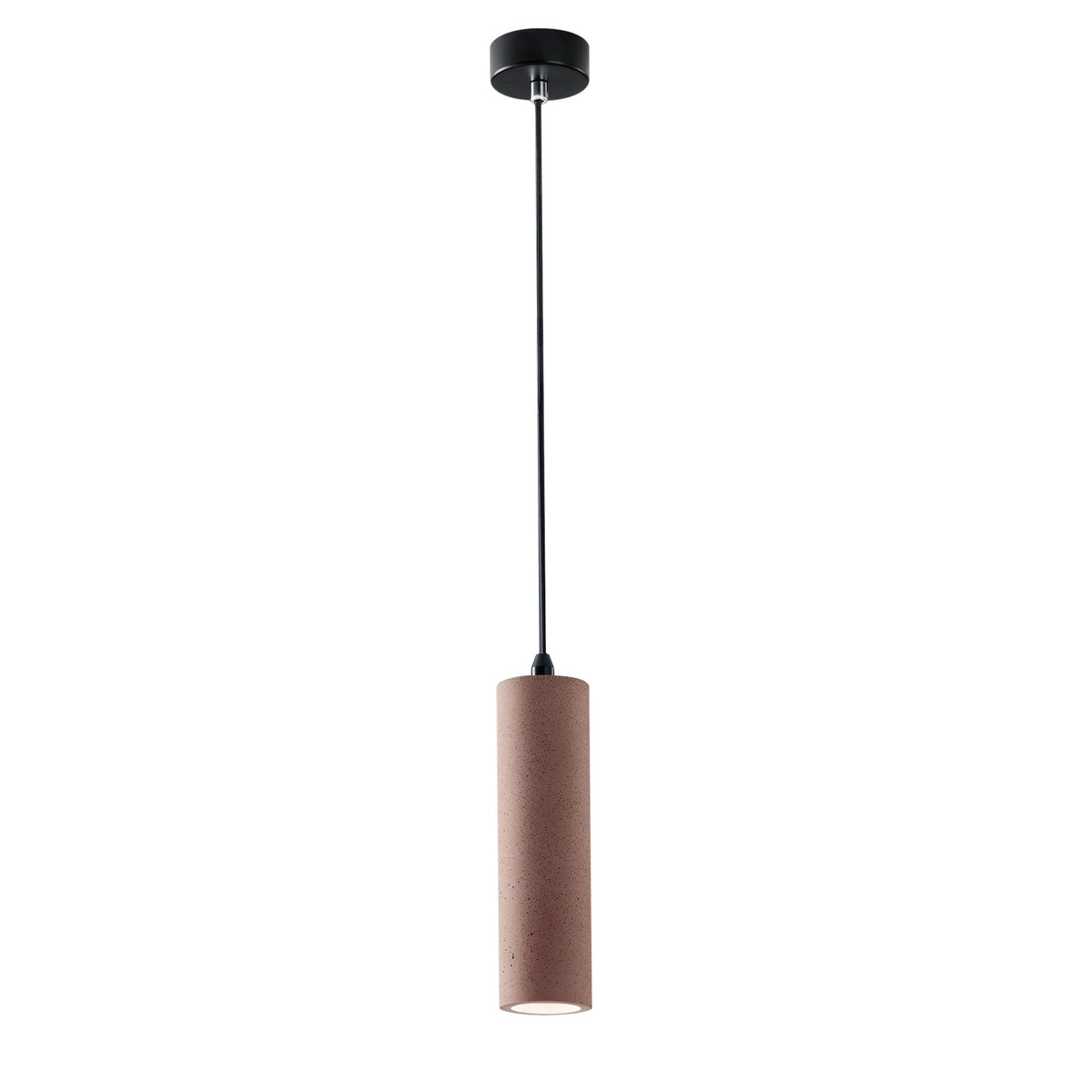 Kruk Concrete Pendant Light — Brick Red, Tube