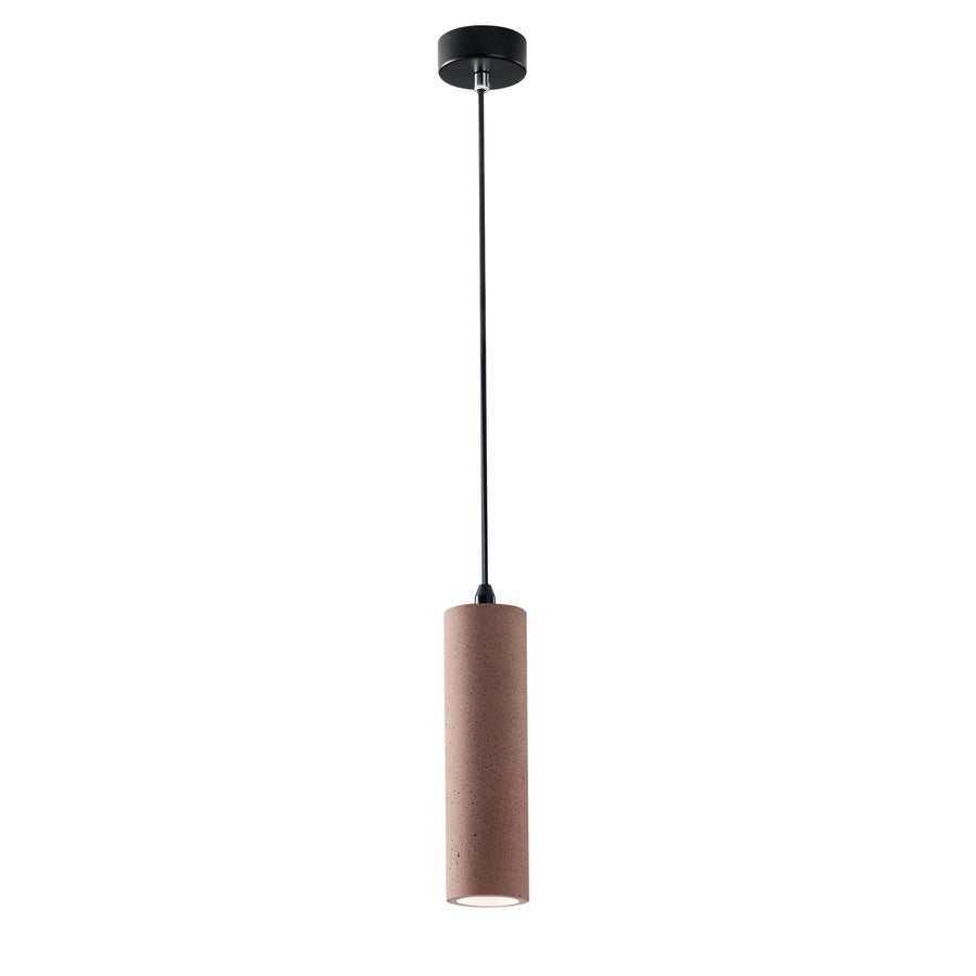 Kruk Concrete Pendant Light — Brick Red, Tube