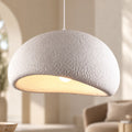 Isamu Sculptural Stone-Effect Pendant Light — White