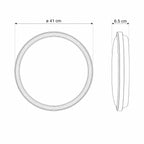 Kaos LED Ceiling / Wall Light — White, Colour Temperature Switch, 40cm