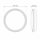 Kaos LED Ceiling / Wall Light — White, Colour Temperature Switch, 50cm