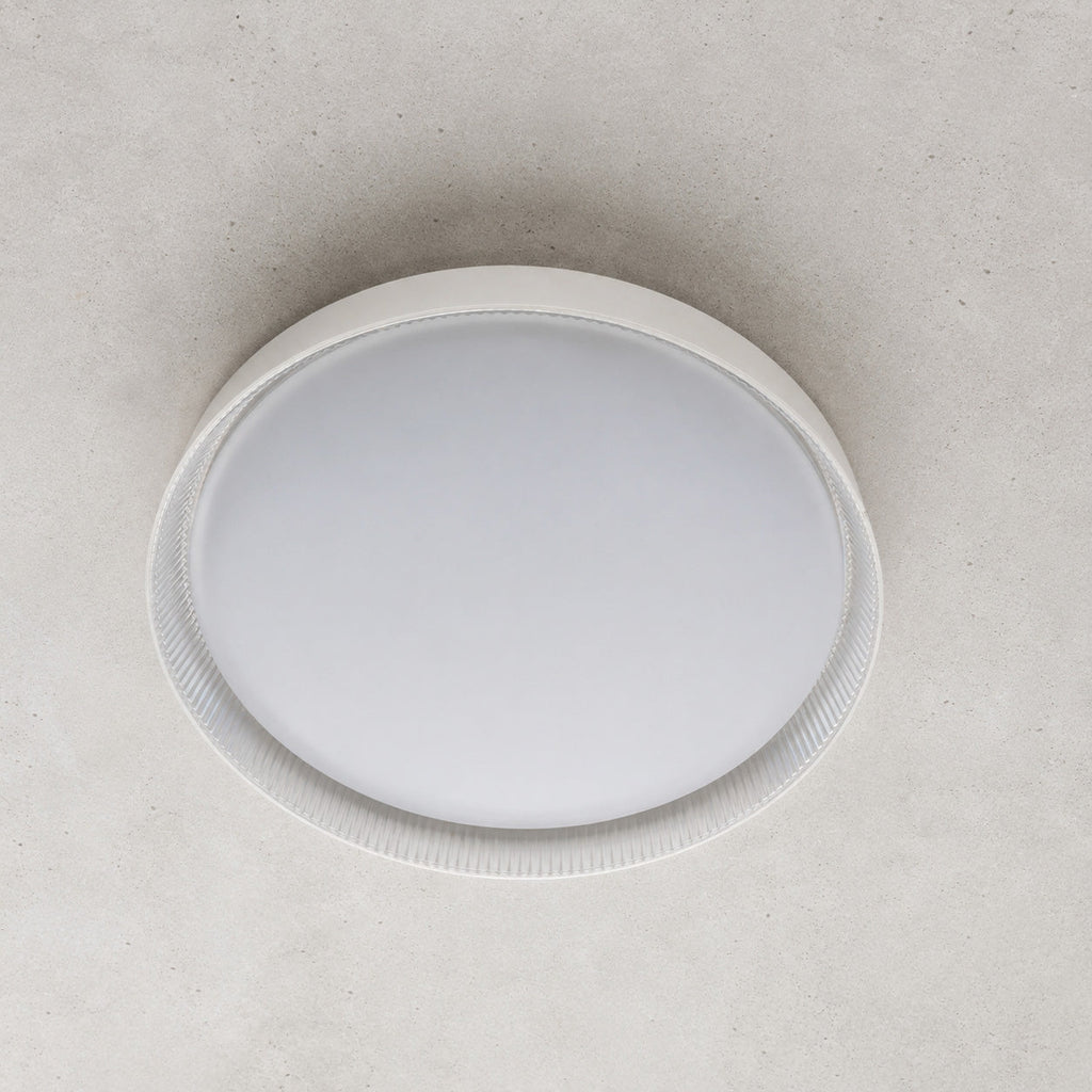 Kaos LED Ceiling / Wall Light — White, Colour Temperature Switch, 40cm