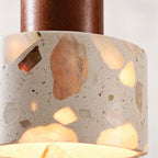 Koto Terrazzo & Wood Pendant Light — Brown