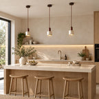 Koto Terrazzo & Wood Pendant Light — Brown