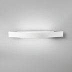 Spoiler LED wall light in white finish mounted on wall