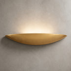 Livigno Wall Light — Gold Leaf Plaster, Uplight