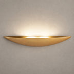 Livigno Wall Light — Gold Leaf Plaster, Uplight