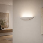 Livigno Wall Light — Paintable White Plaster, Uplight