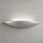 Livigno Wall Light — Silver Leaf Plaster, Uplight