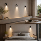 Luminar Box Mount Wall Spotlight — Black