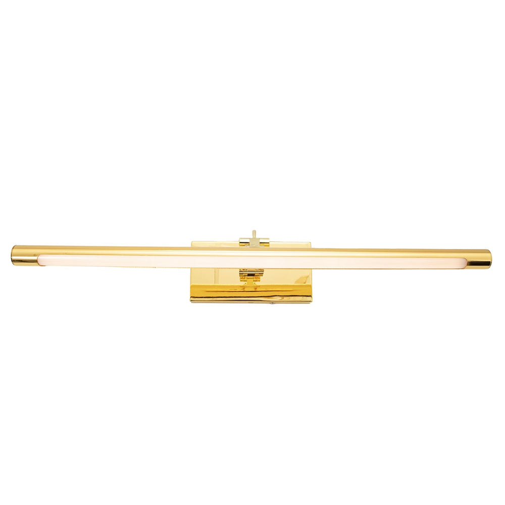 Lyra Rechargeable Picture Light — Polished Gold, 56cm in a room