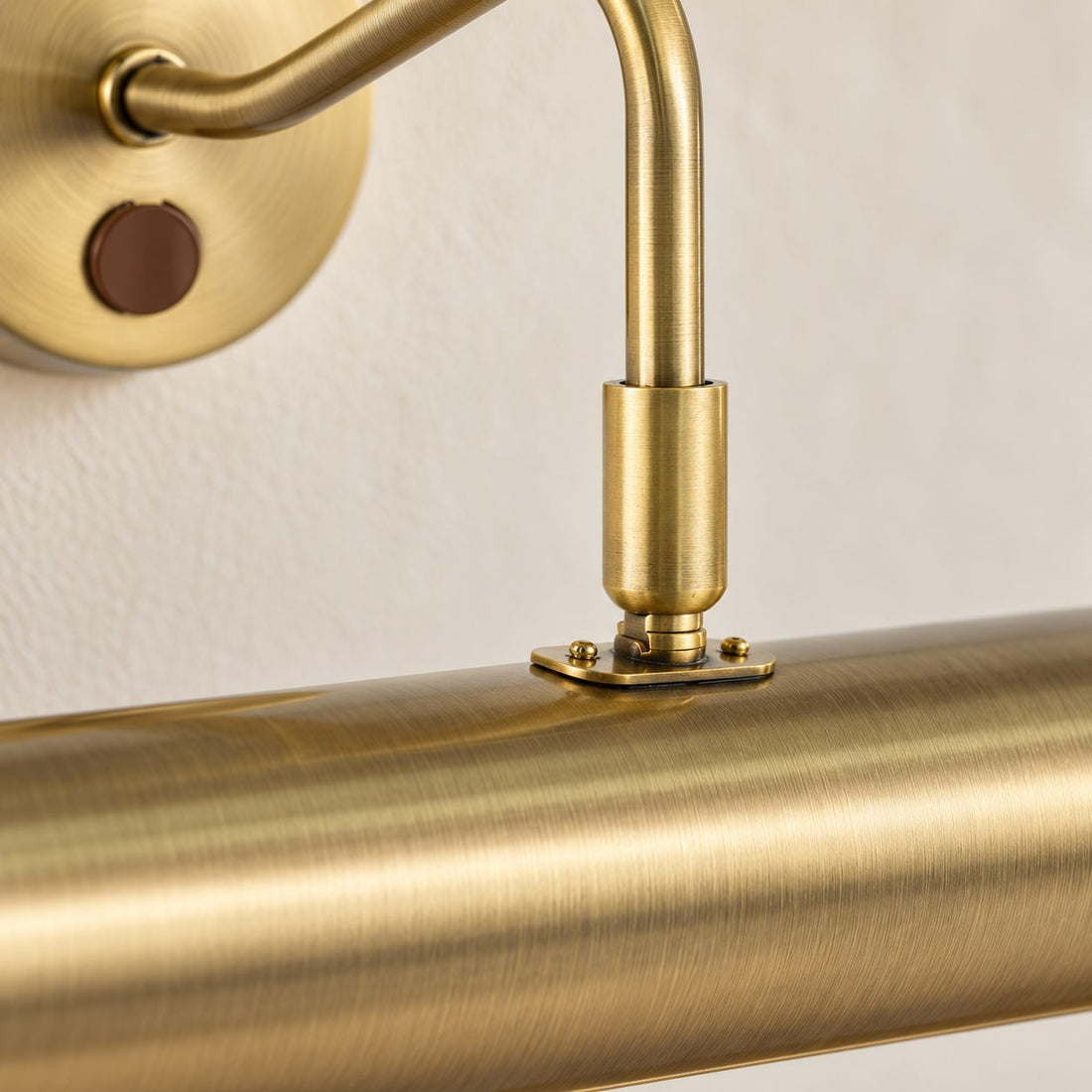 Maison Picture Light — Antique Brass, Swan Neck