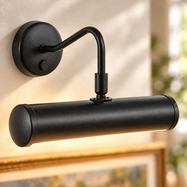 Maison Picture Light — Matt Black, Swan Neck