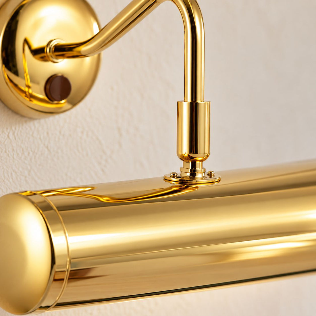 Maison Picture Light — Polished Brass, Swan Neck