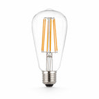 Marlowe E27 LED Pear Bulb — 1800K Clear Glass, Dimmable