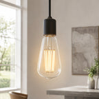 Marlowe E27 LED Pear Bulb — 1800K Clear Glass, Dimmable