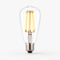 Marlowe E27 LED Pear Bulb — 1800K Clear Glass, Dimmable
