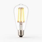 Marlowe E27 LED Pear Bulb — 1800K Clear Glass, Dimmable