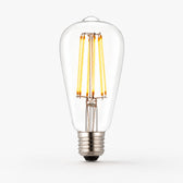 Marlowe E27 LED Pear Bulb — 1800K Clear Glass, Dimmable