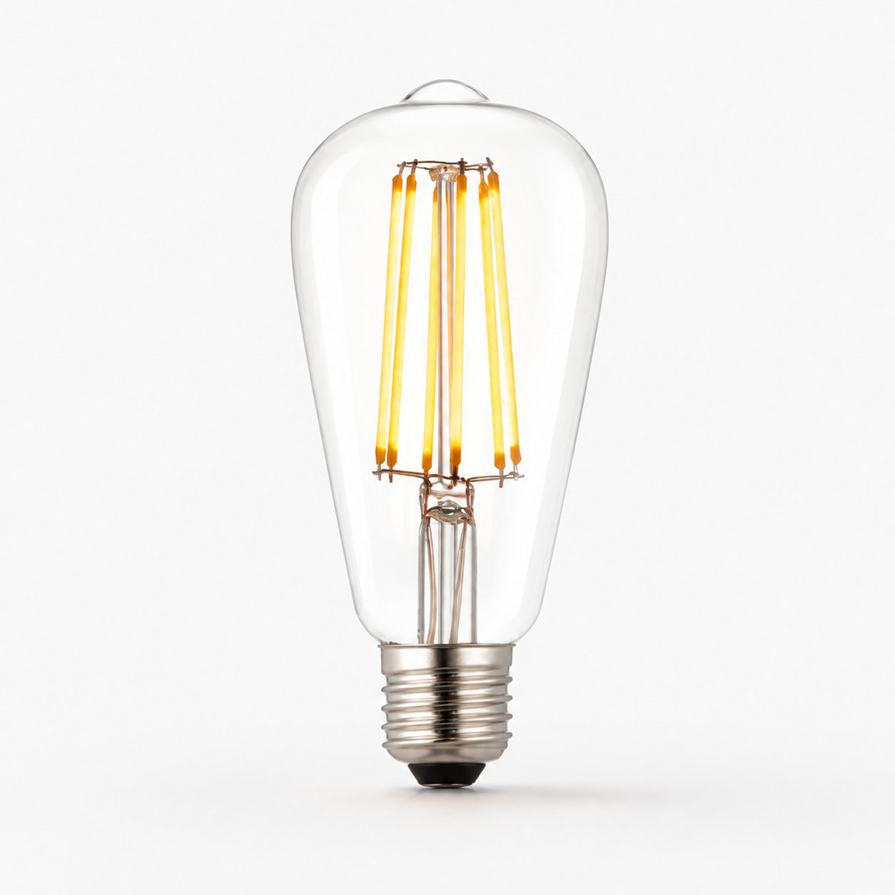 Marlowe E27 LED Pear Bulb — 1800K Clear Glass, Dimmable