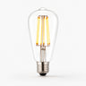 Marlowe E27 LED Pear Bulb — 1800K Clear Glass, Dimmable