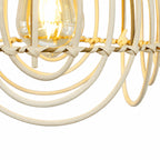Palmite Rattan Pendant Light — Natural Woven, 23cm