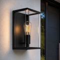 Ravenna Outdoor Box Wall Light — Glass, Anthracite