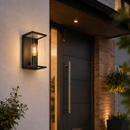 Ravenna Outdoor Box Wall Light — Glass, Anthracite
