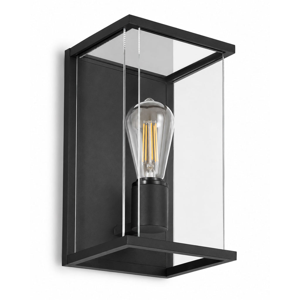 Ravenna Outdoor Box Wall Light — Glass, Anthracite
