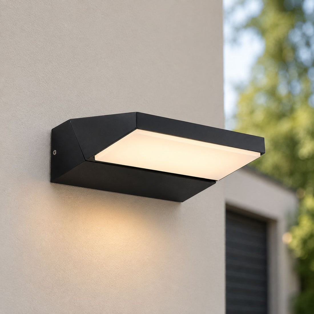 Renzo Adjustable Outdoor LED Wall Light — Black