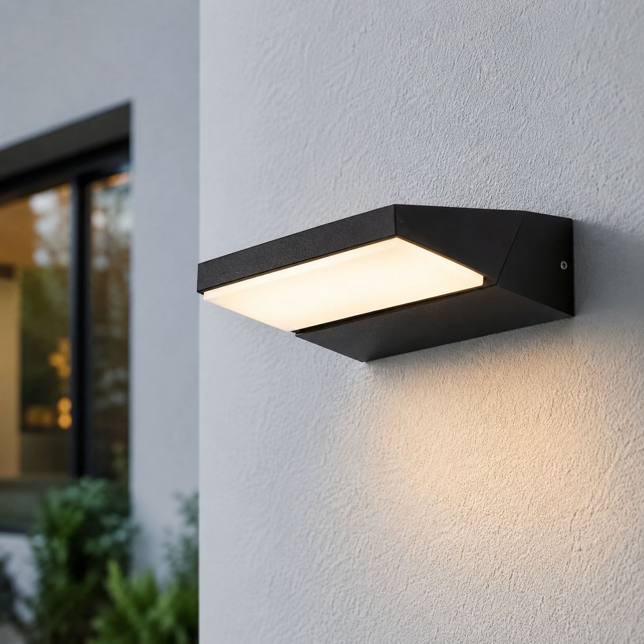 Renzo Adjustable Outdoor LED Wall Light — Black