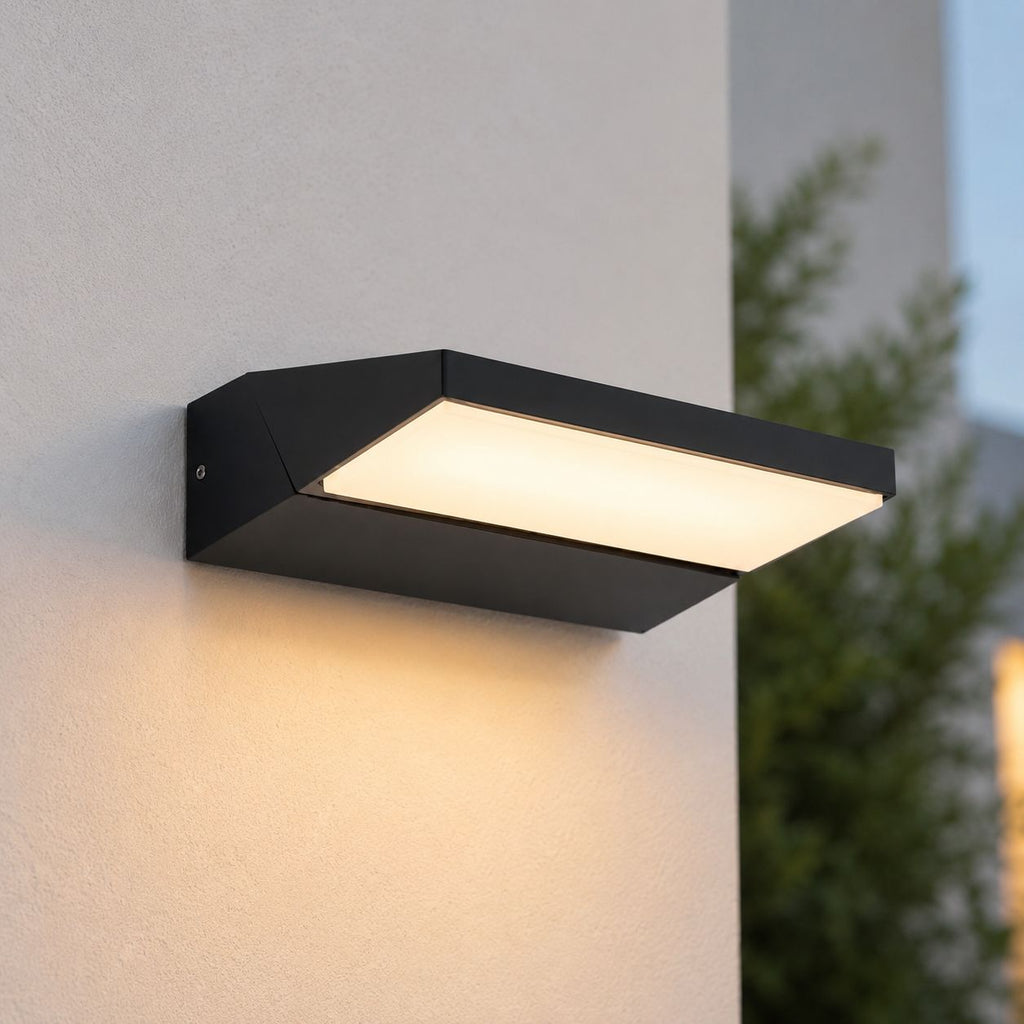Renzo Adjustable Outdoor LED Wall Light — Black