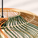 Rosco XXL Woven Rattan Pendant Light — Multi-Colour, 58cm