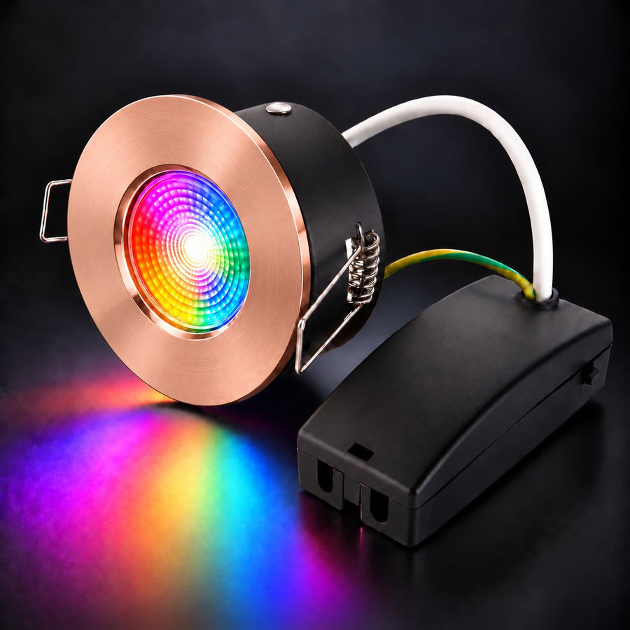 Creo Smart RGB Fire Rated Downlight — Copper, IP65