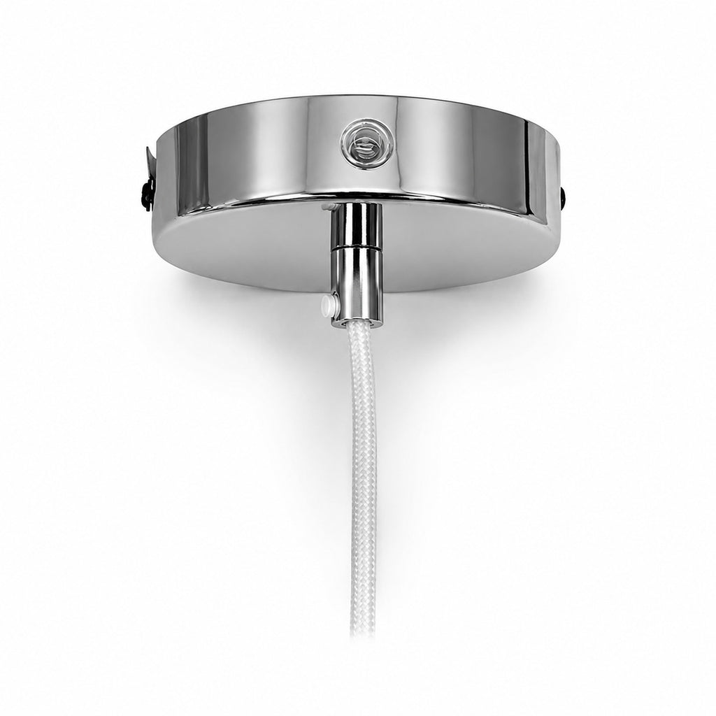 Selene Spherical Pendant Light — Opal Chrome