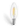 Solara E14 LED Candle Bulb — Dimmable, Clear, Warm White