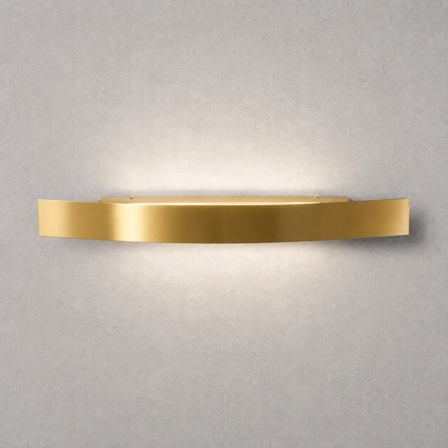 Spoiler LED Wall Light — Satin Gold, CCT