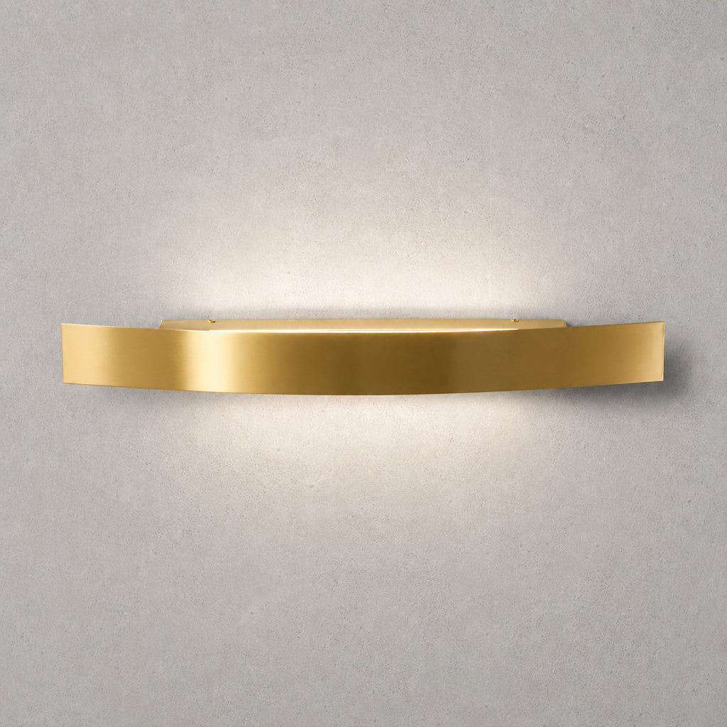 Spoiler LED Wall Light — Satin Gold, CCT