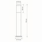 Tokyo Outdoor Path Light — White, 70cm