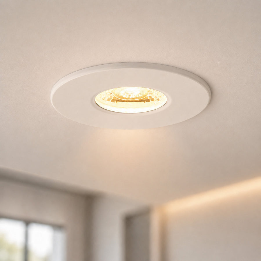 Valtari Slim Fire Rated Downlight — Matt White